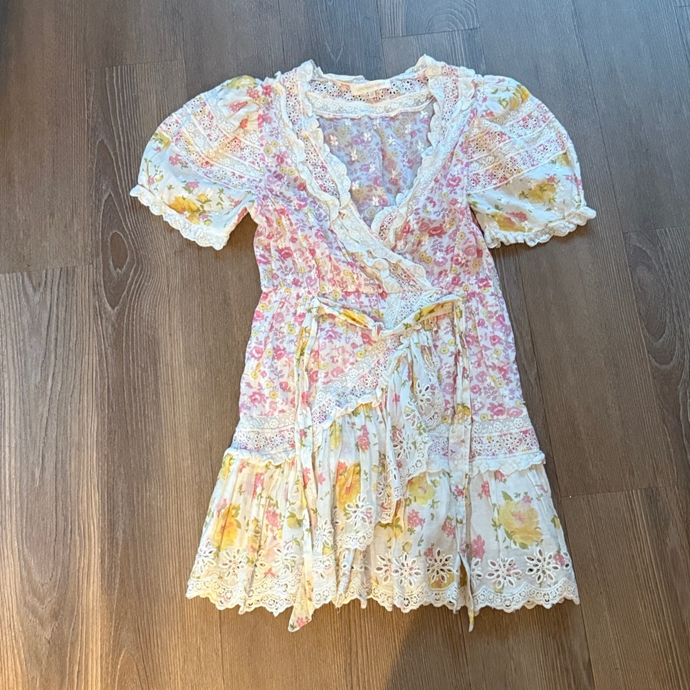 NWOT Loveshackfancy belen dress in lemonade stand - Picture 4 of 7